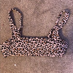 cheetah swimsuit top